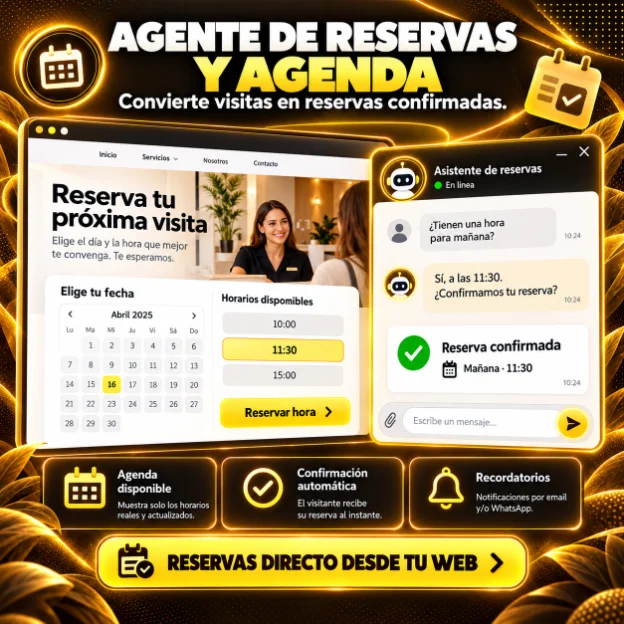 Agente de reservas y agenda