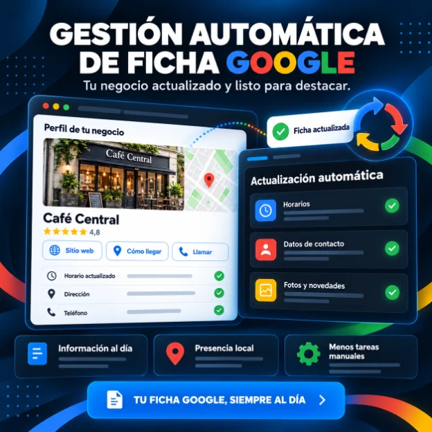 Gestión automática de ficha Google
